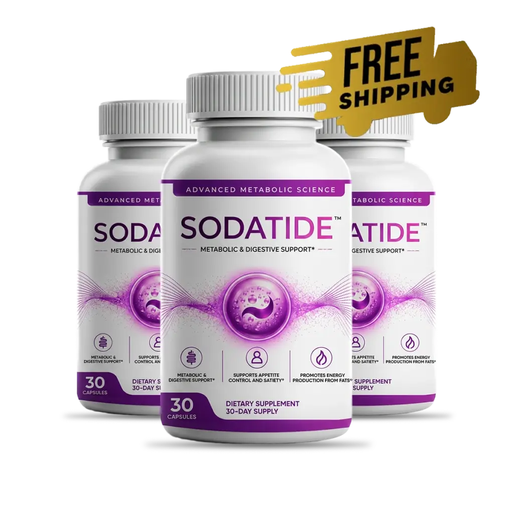 Sodatide 3-bottle supply, 30 capsules per bottle