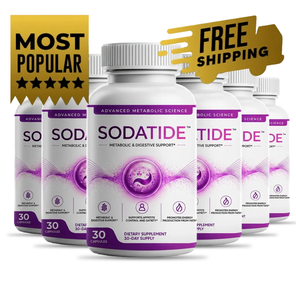 Sodatide 6-bottle supply, 30 capsules per bottle